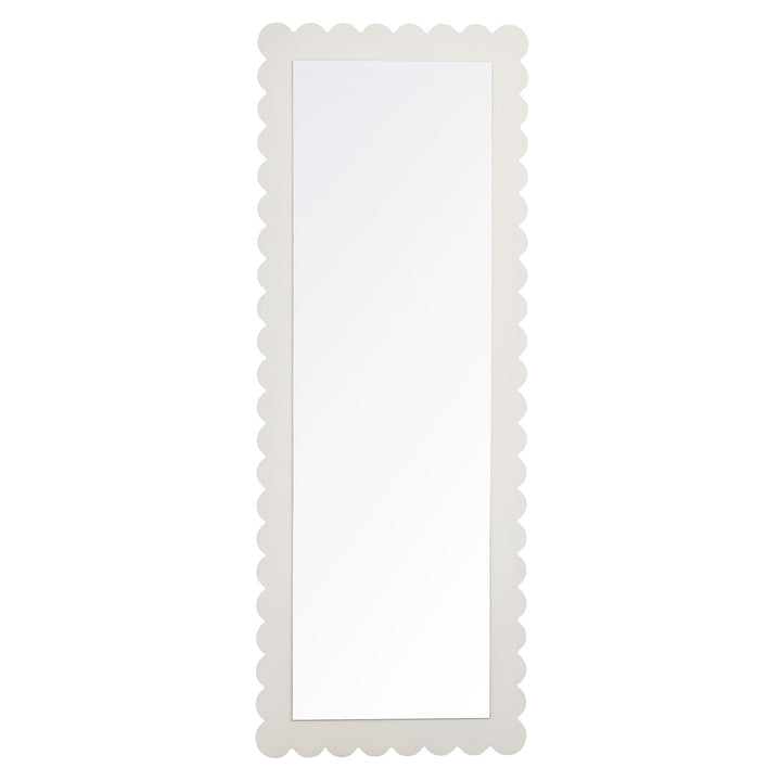 Eloise Scalloped Rectangle Floor Mirror