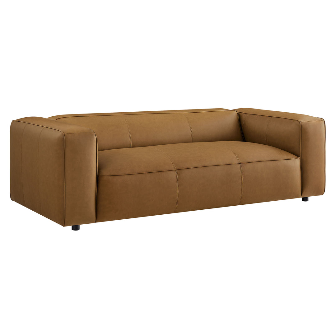 Alden Upholstered Vegan Leather Sofa