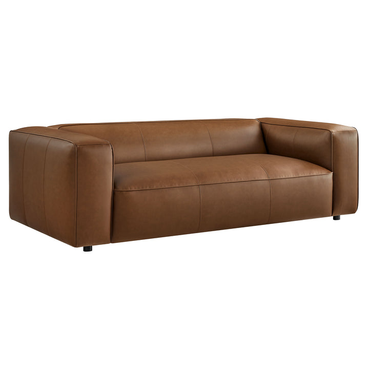 Alden Upholstered Vegan Leather Sofa