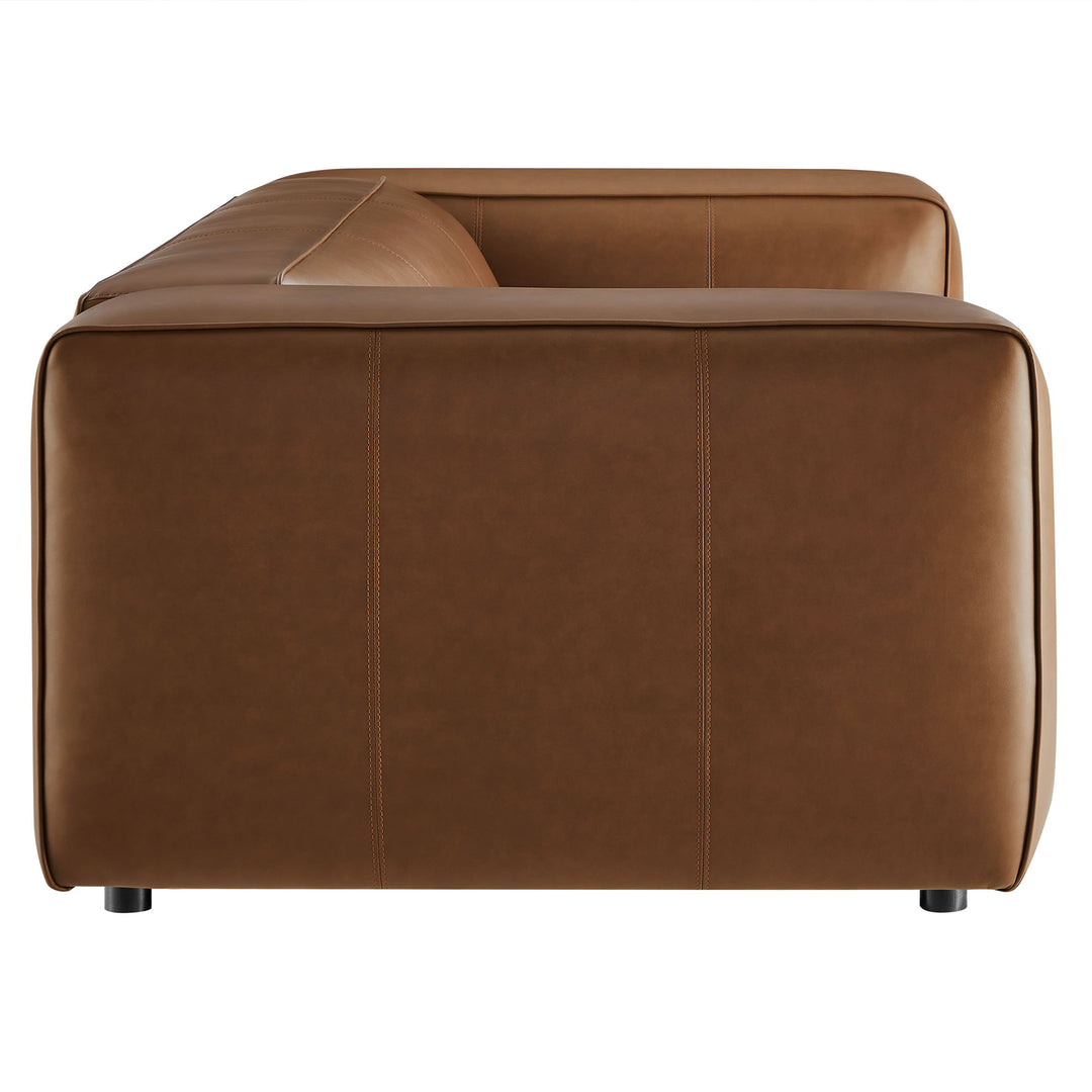 Alden Upholstered Vegan Leather Sofa