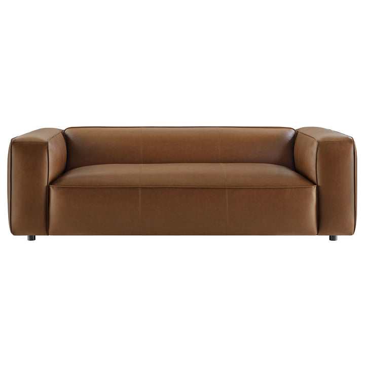 Alden Upholstered Vegan Leather Sofa