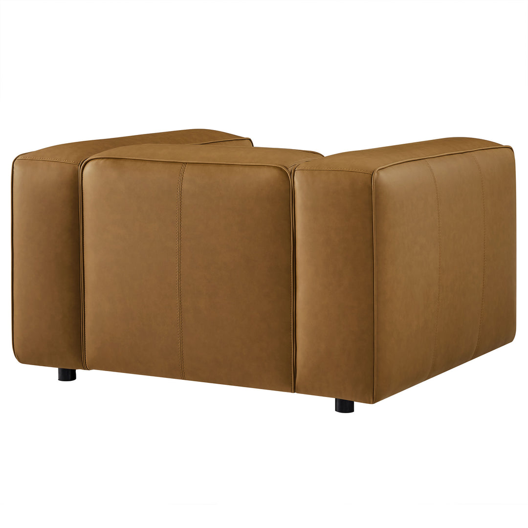 Aspen Upholstered Vegan Leather Modular Armchair