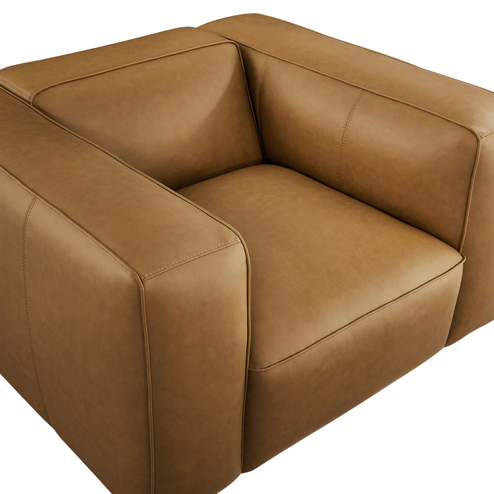 Aspen Upholstered Vegan Leather Modular Armchair