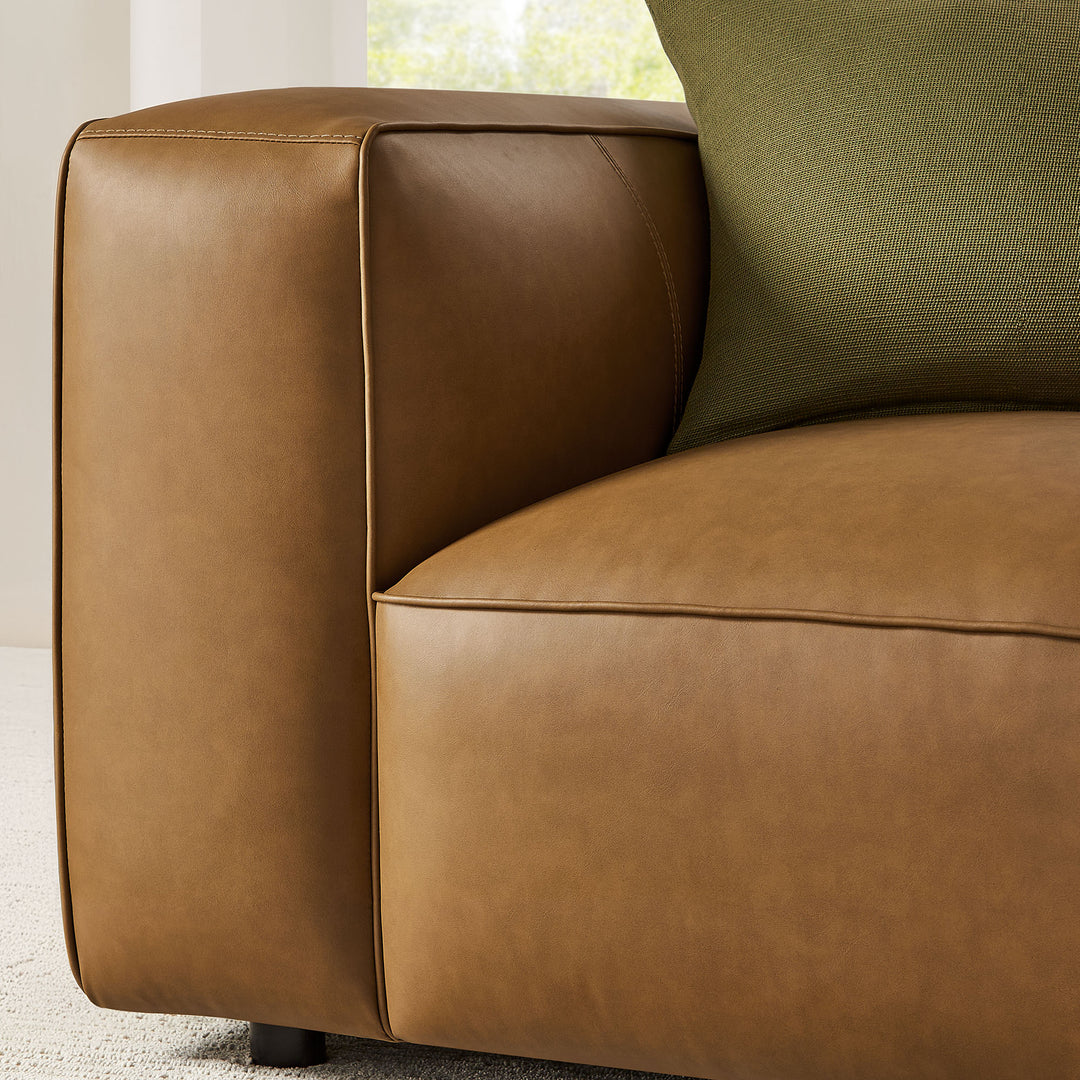 Aspen Upholstered Vegan Leather Modular Armchair