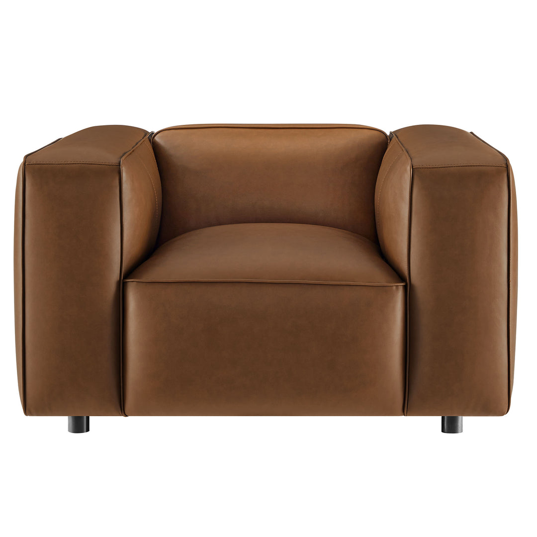 Aspen Upholstered Vegan Leather Modular Armchair