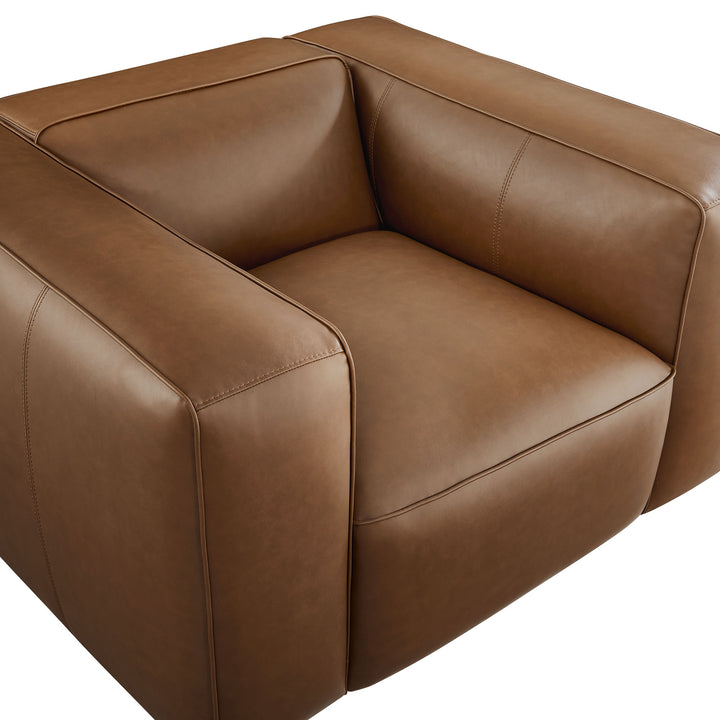 Aspen Upholstered Vegan Leather Modular Armchair