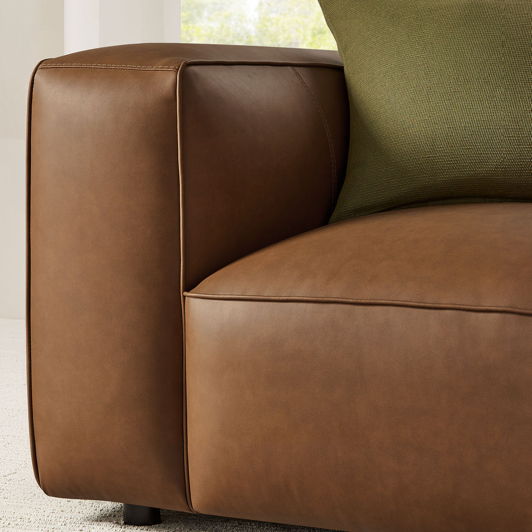 Aspen Upholstered Vegan Leather Modular Armchair