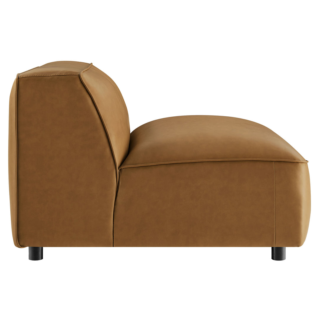 Aspen Upholstered Vegan Leather Modular Armless Chair