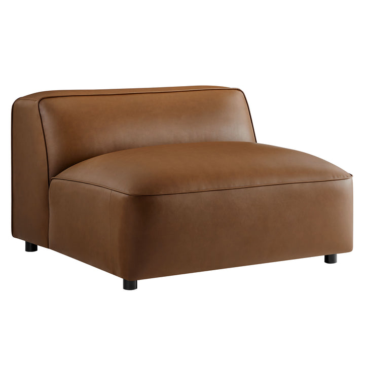 Aspen Upholstered Vegan Leather Modular Armless Chair