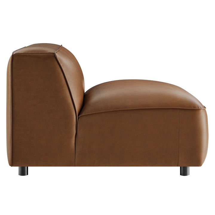 Aspen Upholstered Vegan Leather Modular Armless Chair