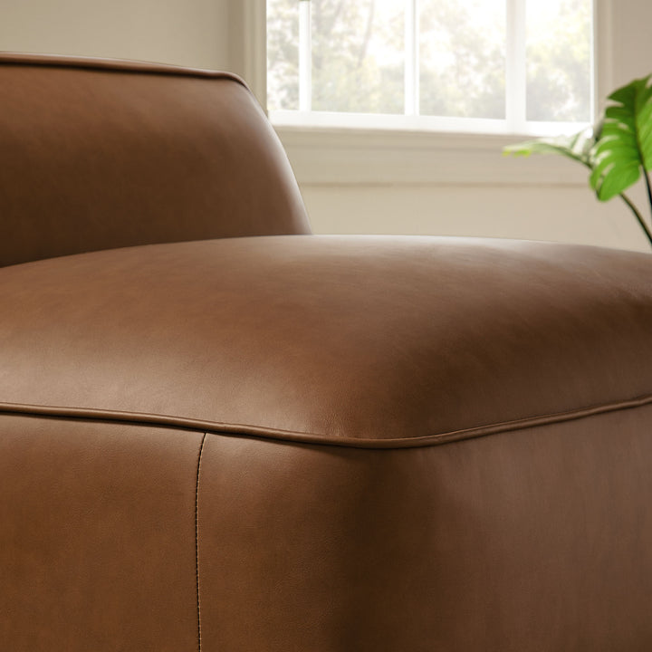 Aspen Upholstered Vegan Leather Modular Armless Chair