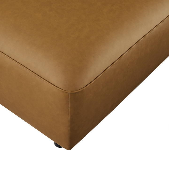 Axel Upholstered Vegan Leather Ottoman