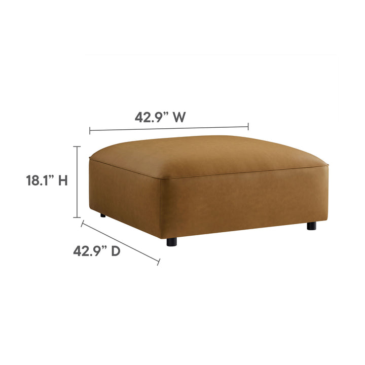 Axel Upholstered Vegan Leather Ottoman