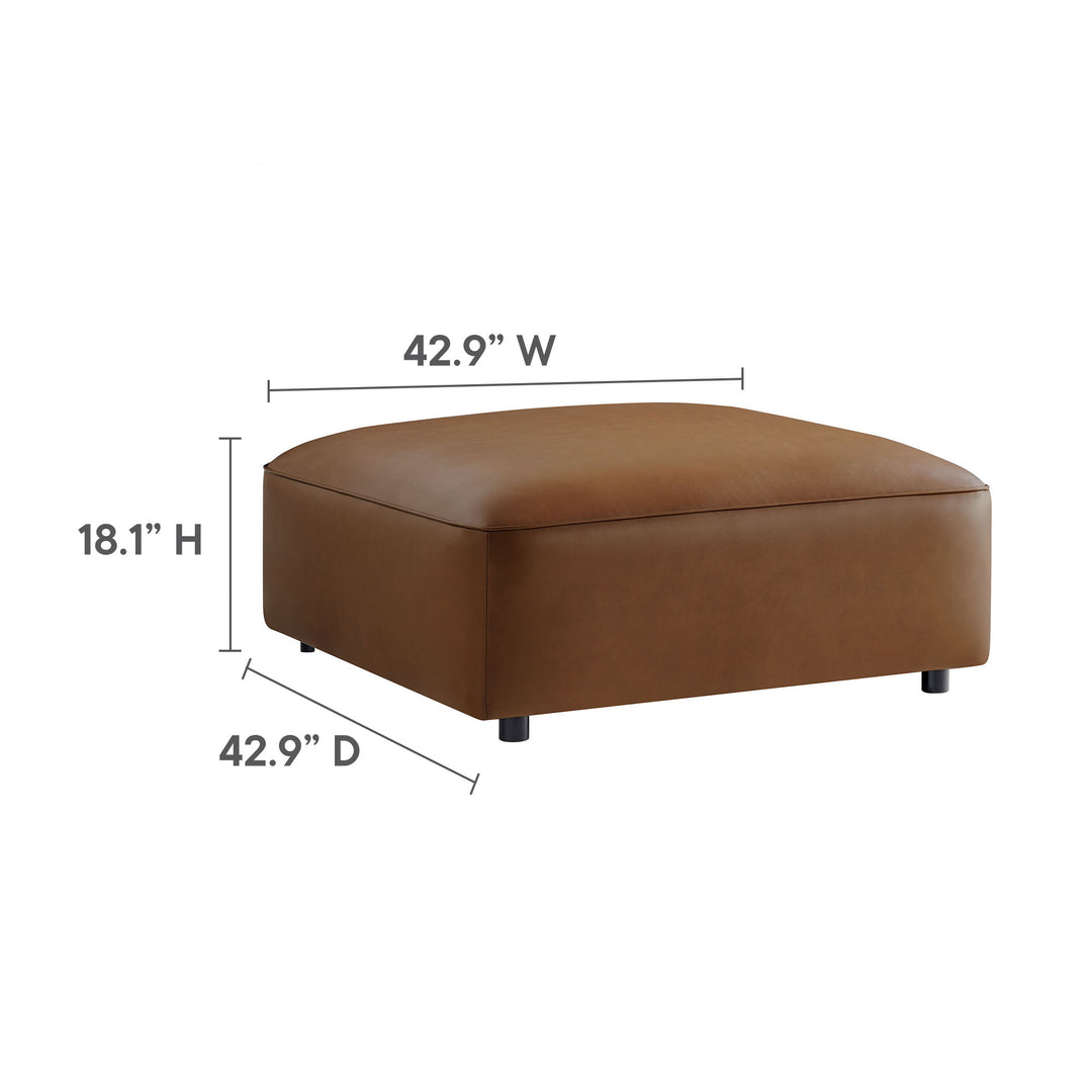 Axel Upholstered Vegan Leather Ottoman