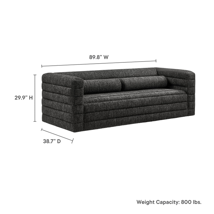 Revive Chenille Tufted Boucle Upholstered Sofa