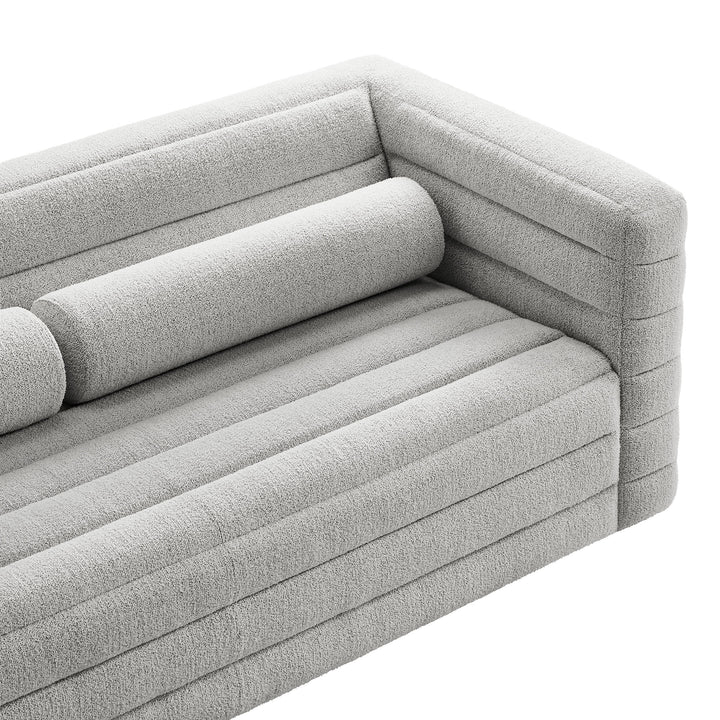 Revive Chenille Tufted Boucle Upholstered Sofa