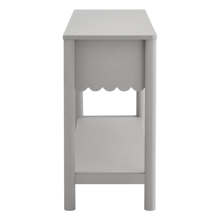 Eleanor 3-Drawer Scalloped Console Table