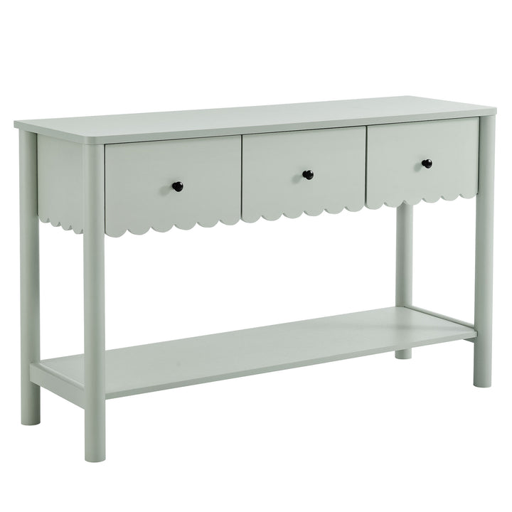 Eleanor 3-Drawer Scalloped Console Table