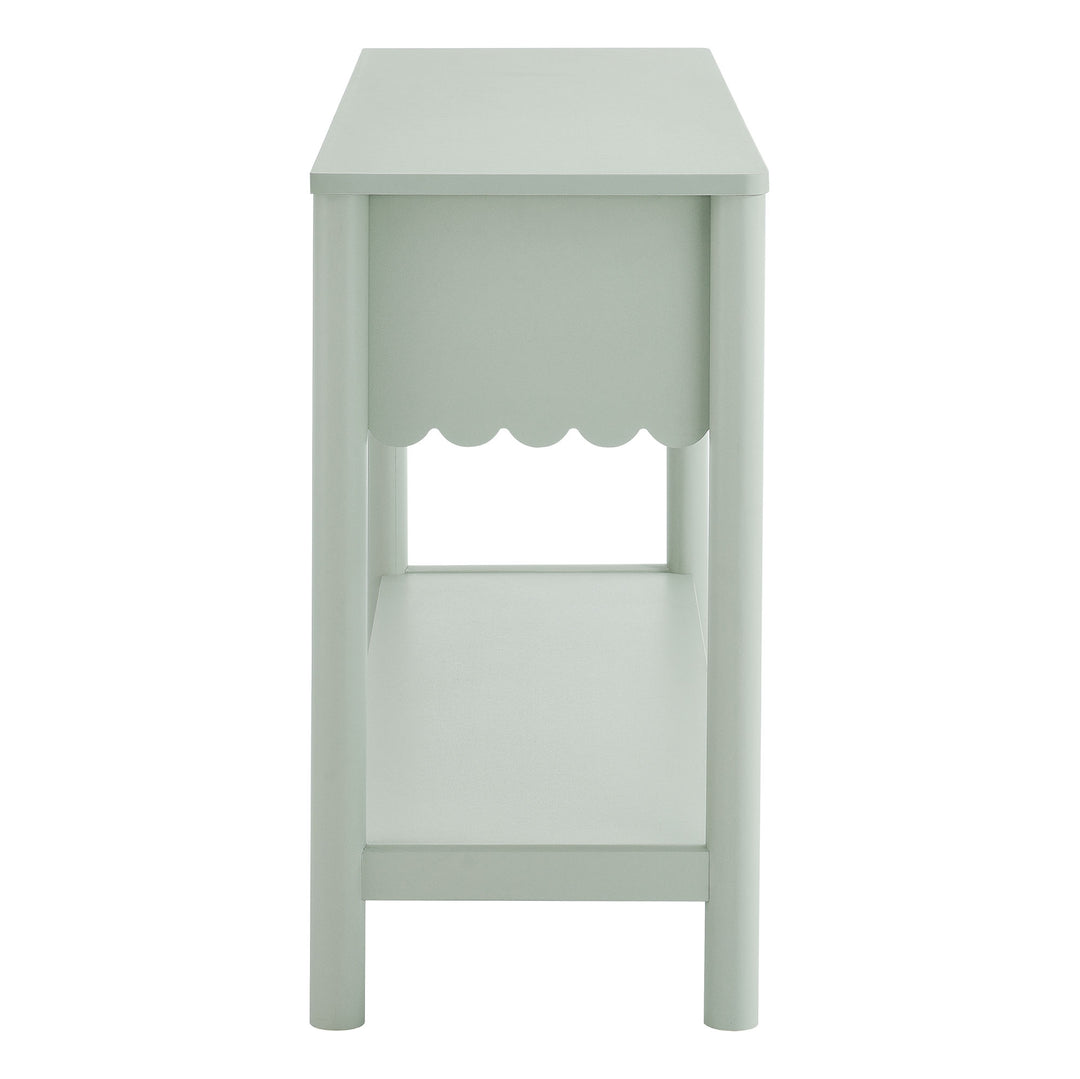 Eleanor 3-Drawer Scalloped Console Table