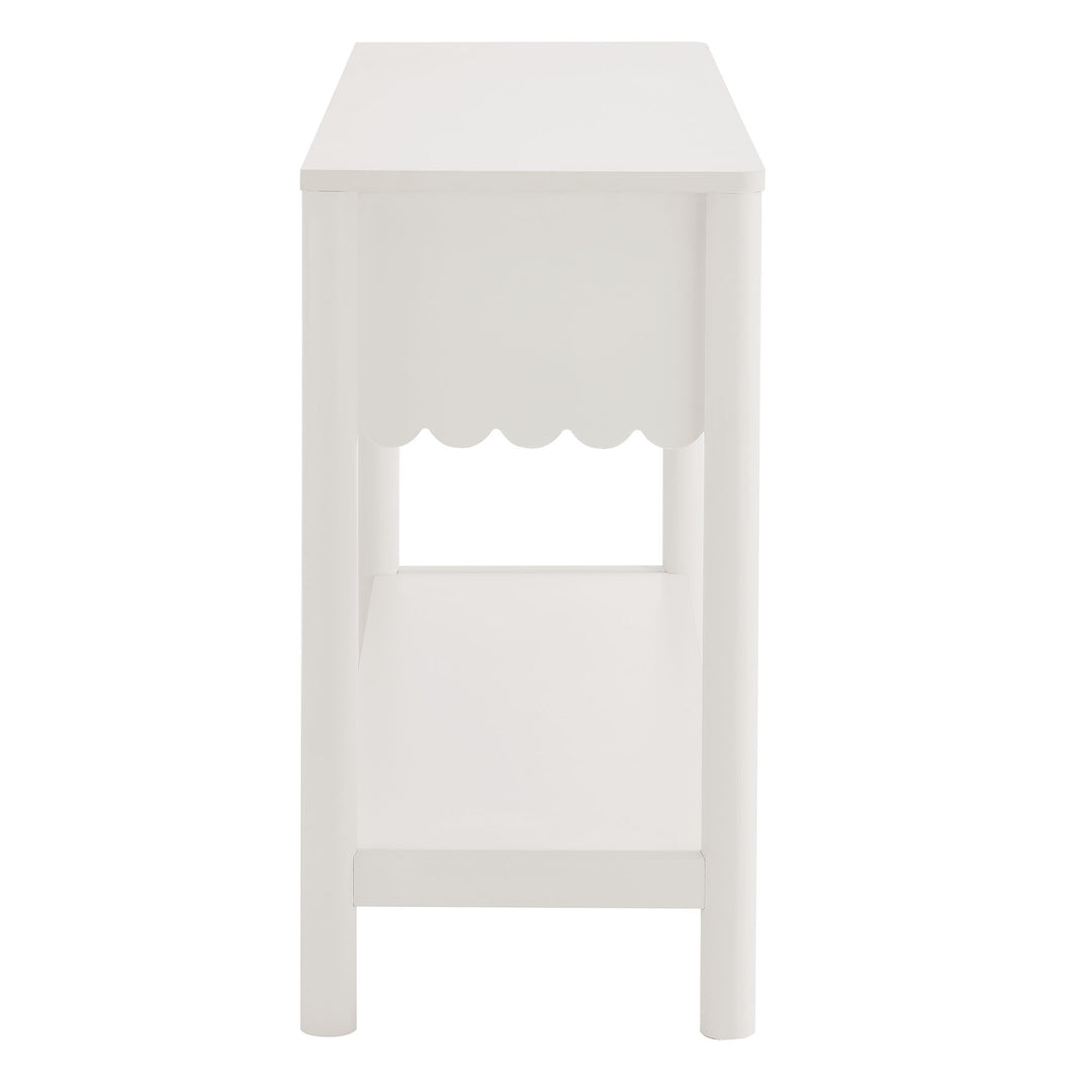 Eleanor 3-Drawer Scalloped Console Table