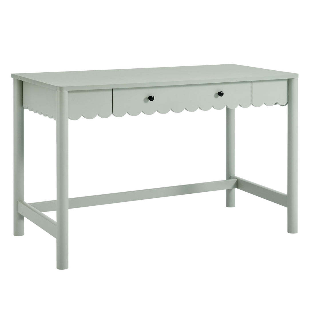 Evelyn 1-Drawer Scallop Writing Desk