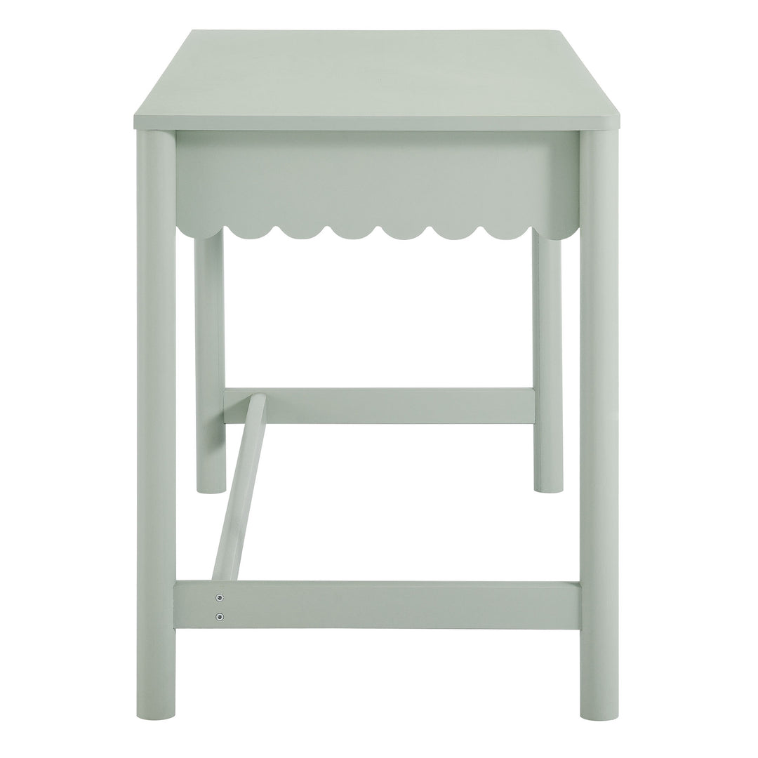 Evelyn 1-Drawer Scallop Writing Desk