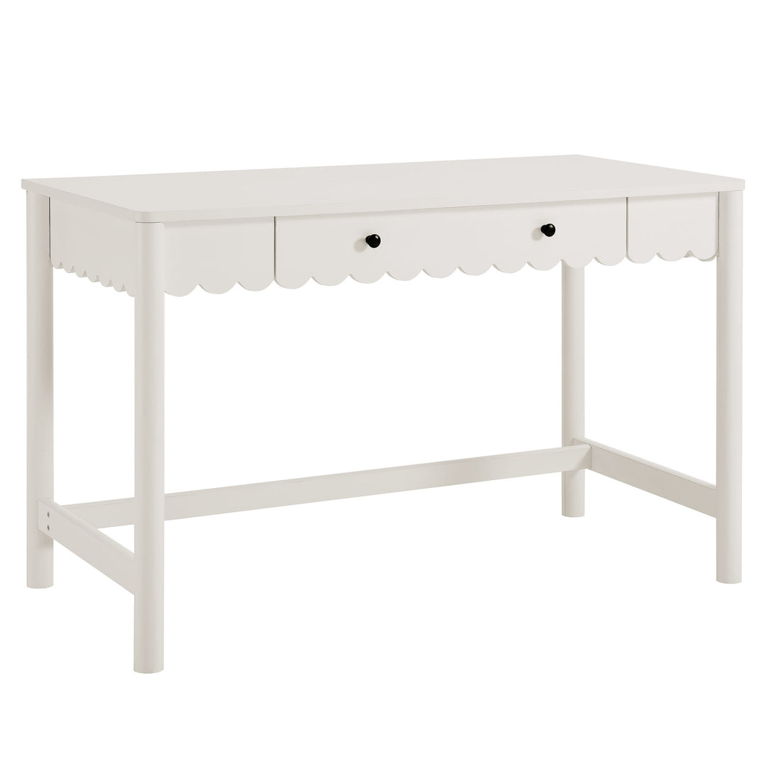 Evelyn 1-Drawer Scallop Writing Desk