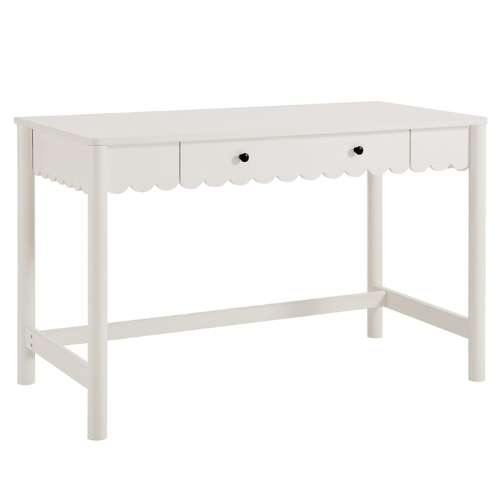 Evelyn 1-Drawer Scallop Writing Desk