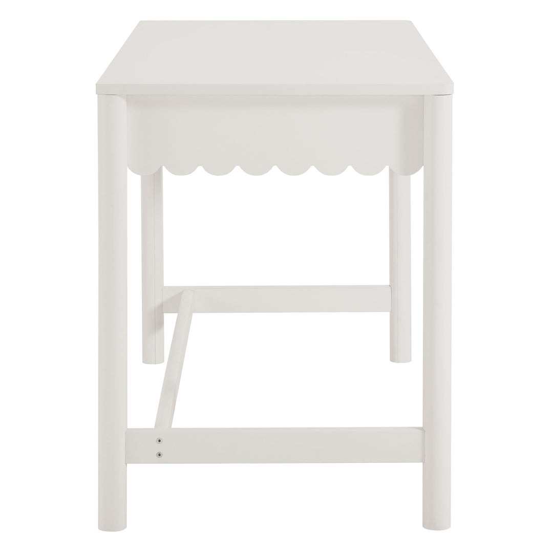 Evelyn 1-Drawer Scallop Writing Desk