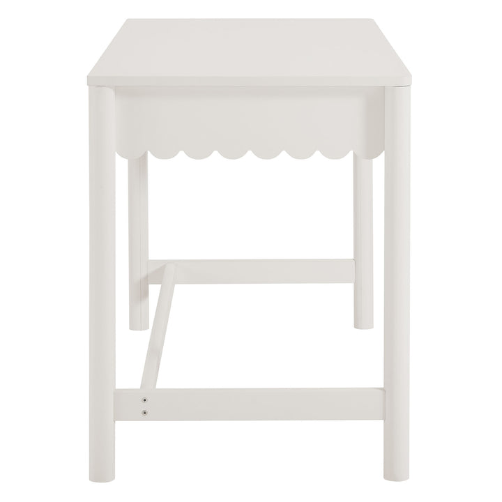 Evelyn 1-Drawer Scallop Writing Desk