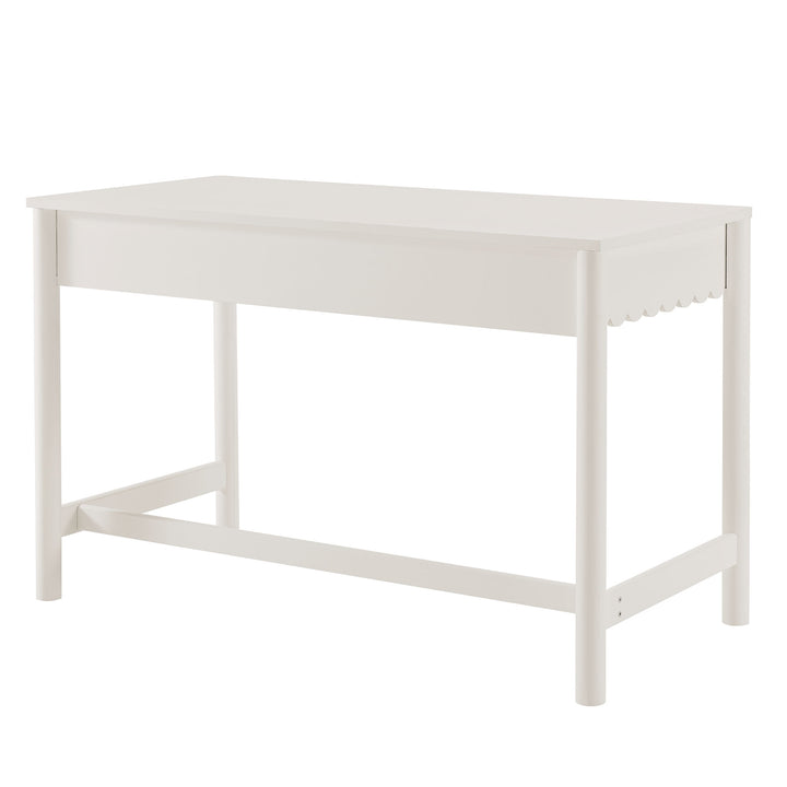 Evelyn 1-Drawer Scallop Writing Desk