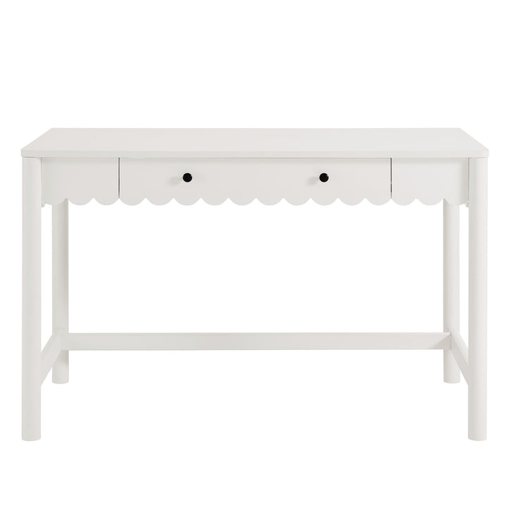 Evelyn 1-Drawer Scallop Writing Desk