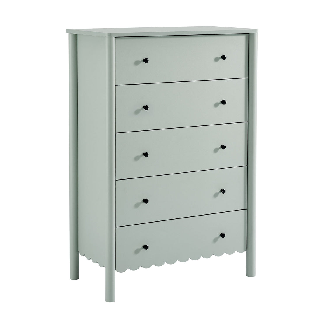 Eloise Scalloped 5-Drawer Chest