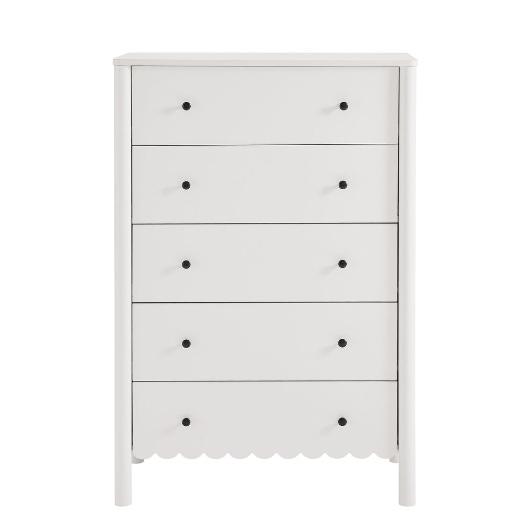 Eloise Scalloped 5-Drawer Chest