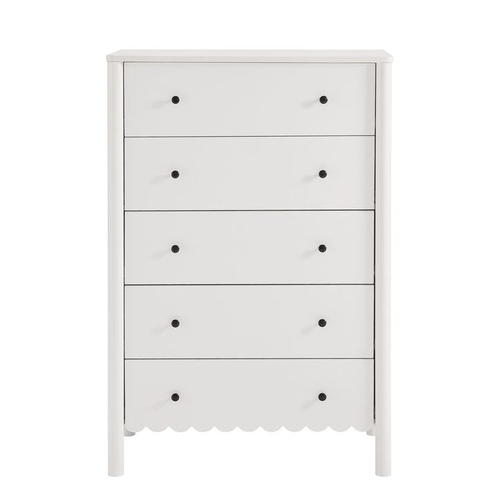 Eloise Scalloped 5-Drawer Chest