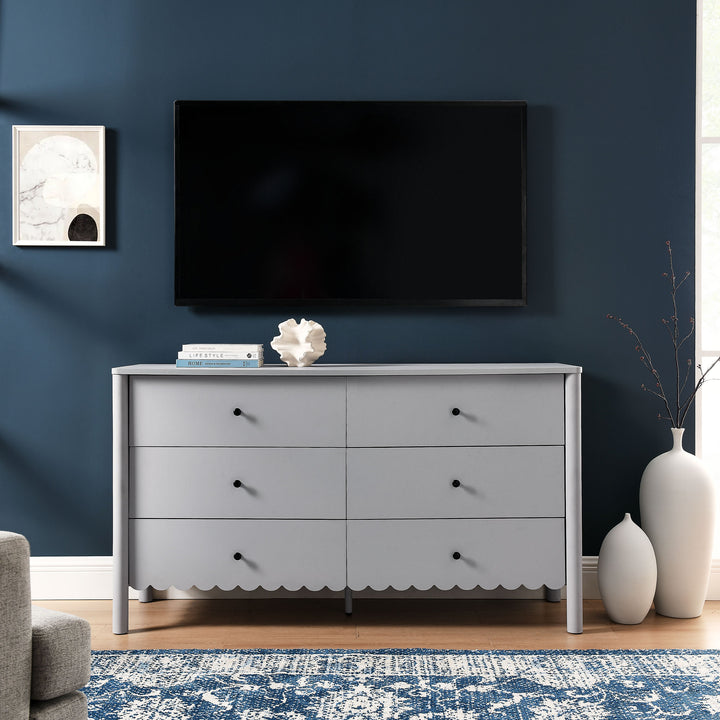 Emmerson Scalloped 6-Drawer Dresser