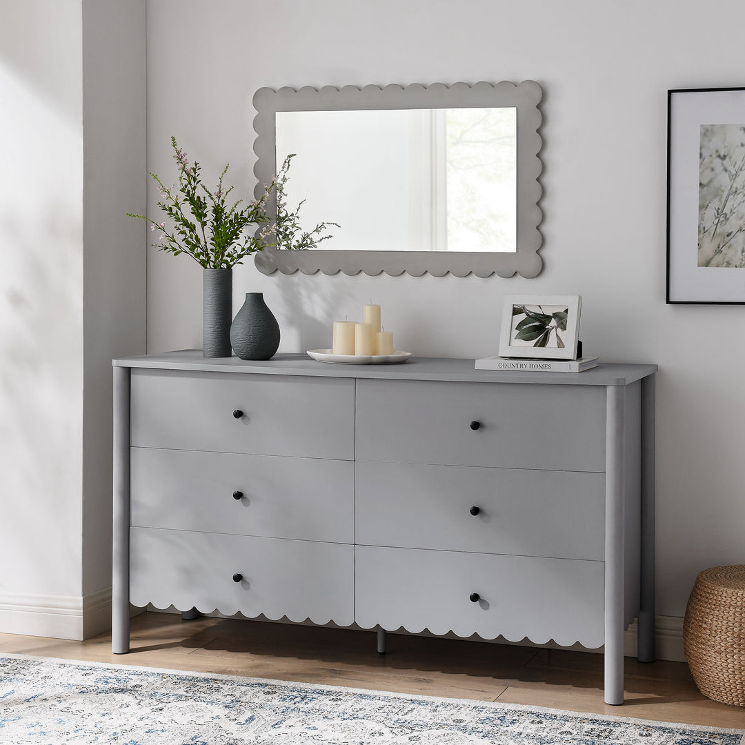 Emmerson Scalloped 6-Drawer Dresser