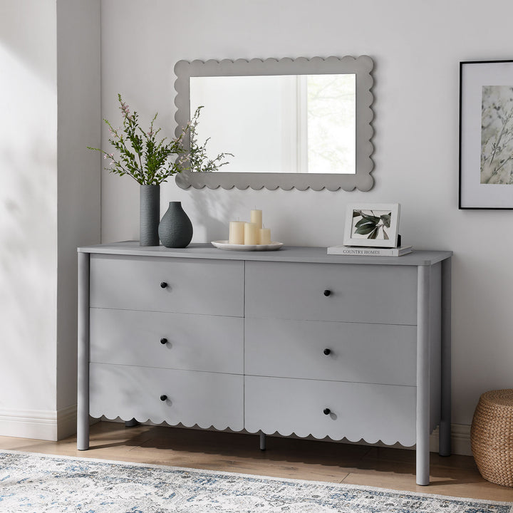 Emmerson Scalloped 6-Drawer Dresser