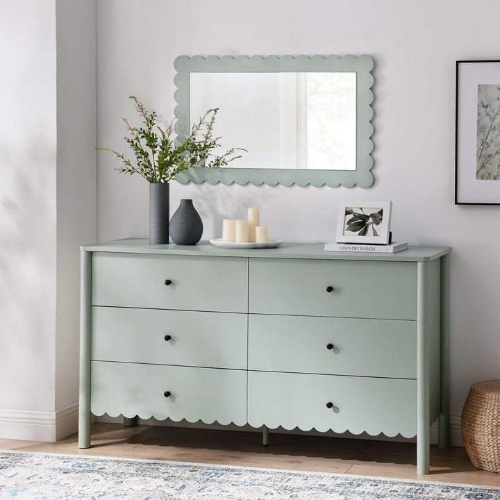 Emmerson Scalloped 6-Drawer Dresser