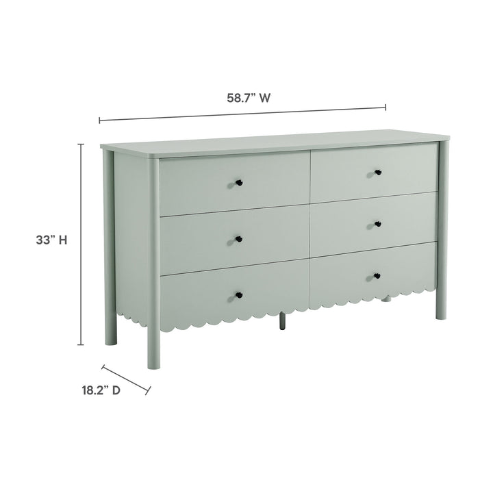 Emmerson Scalloped 6-Drawer Dresser