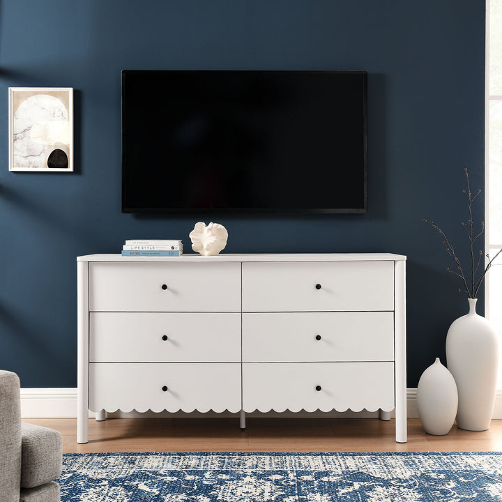 Emmerson Scalloped 6-Drawer Dresser