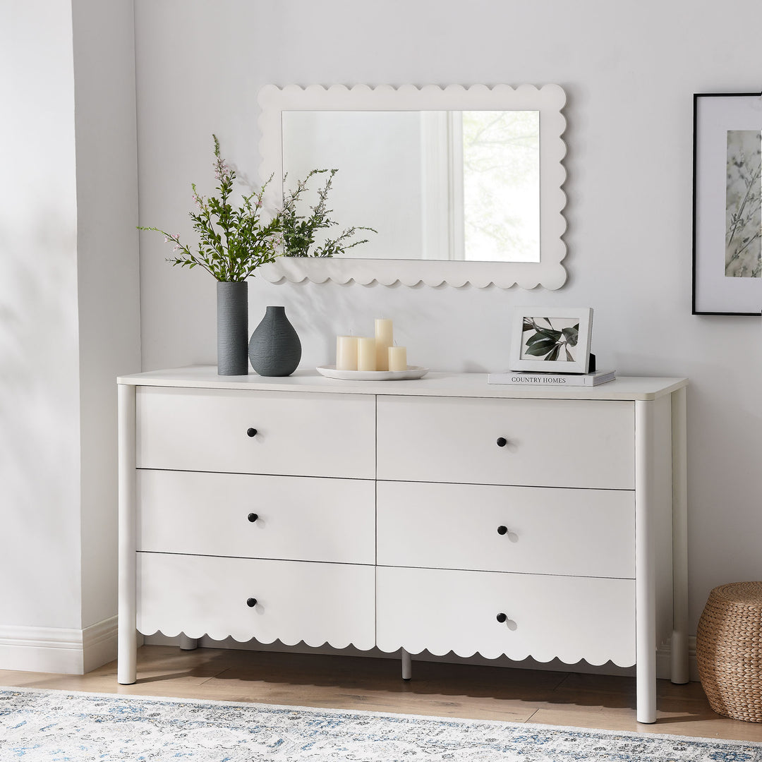 Emmerson Scalloped 6-Drawer Dresser