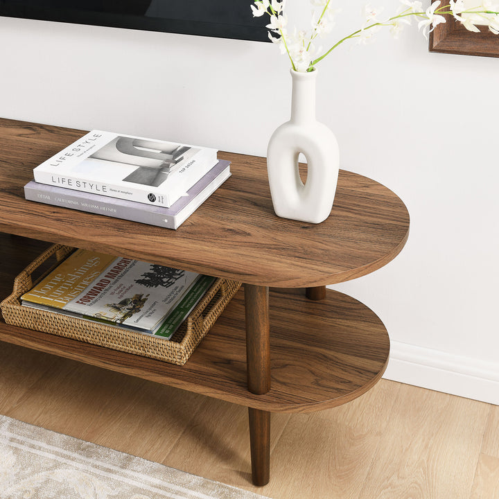 Tidal Oak Wood TV Stand