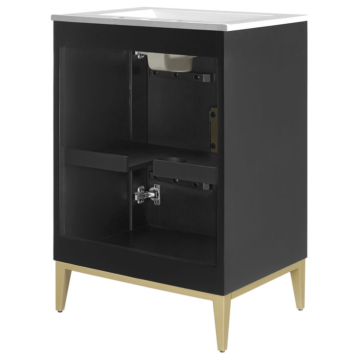 Stylish 24" Wood Vanity Set by Modway