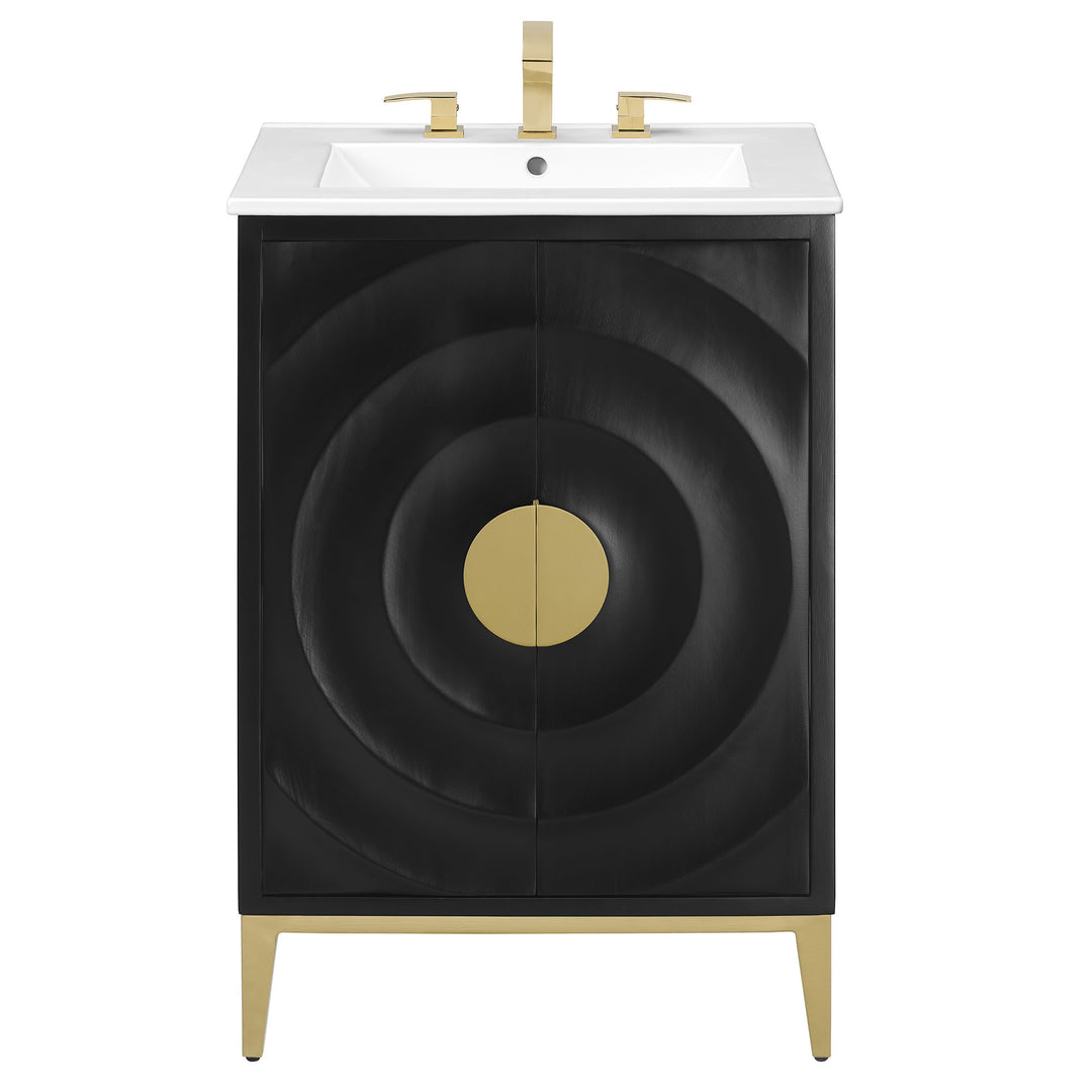 Stylish 24" Wood Vanity Set by Modway