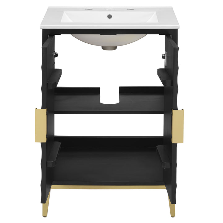 Stylish 24" Wood Vanity Set by Modway