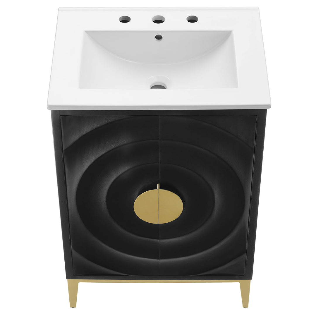 Stylish 24" Wood Vanity Set by Modway