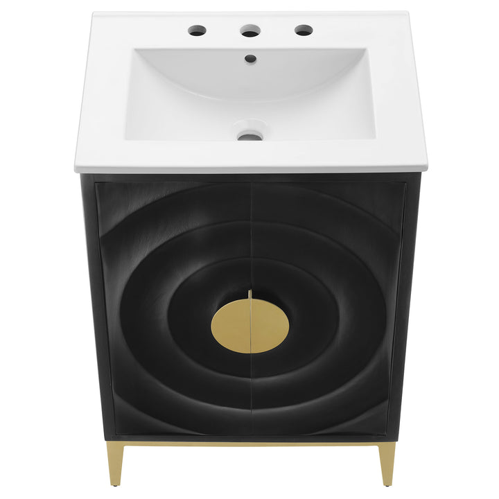 Stylish 24" Wood Vanity Set by Modway