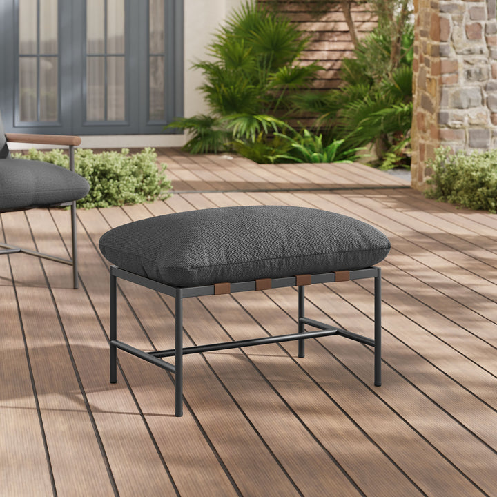 Rico Outdoor Patio Pouf Ottoman