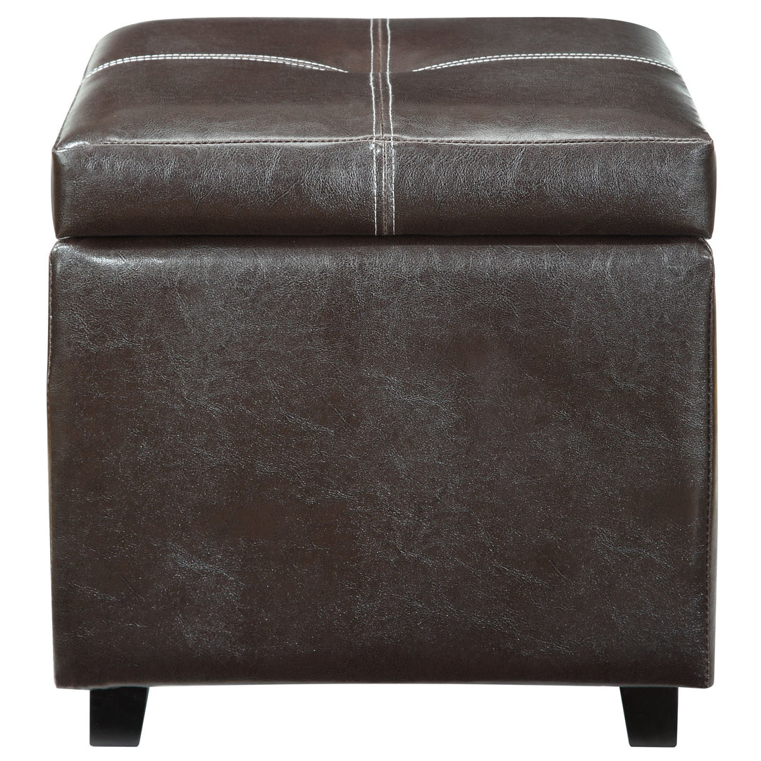 Tranquil Upholstered Vinyl Ottoman